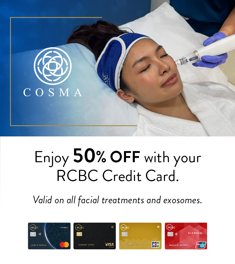 RCBC 50% OFF at Cosma Aesthetics and Lifestyle Institute official promo image
