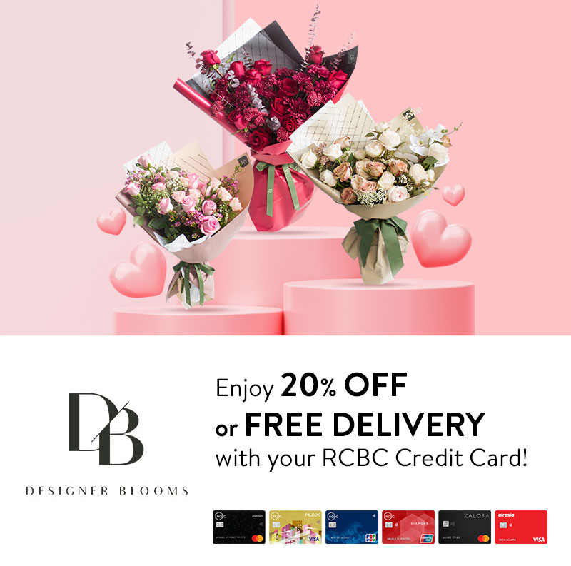 20 OFF at Designer Blooms RCBC Credit Cards