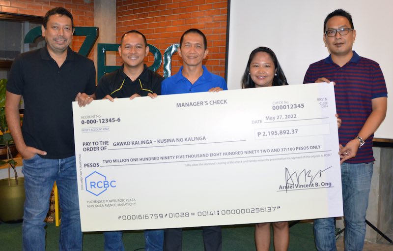 RCBC Bankard turns over ₱2.2-M donation to Gawad Kalinga for 2022