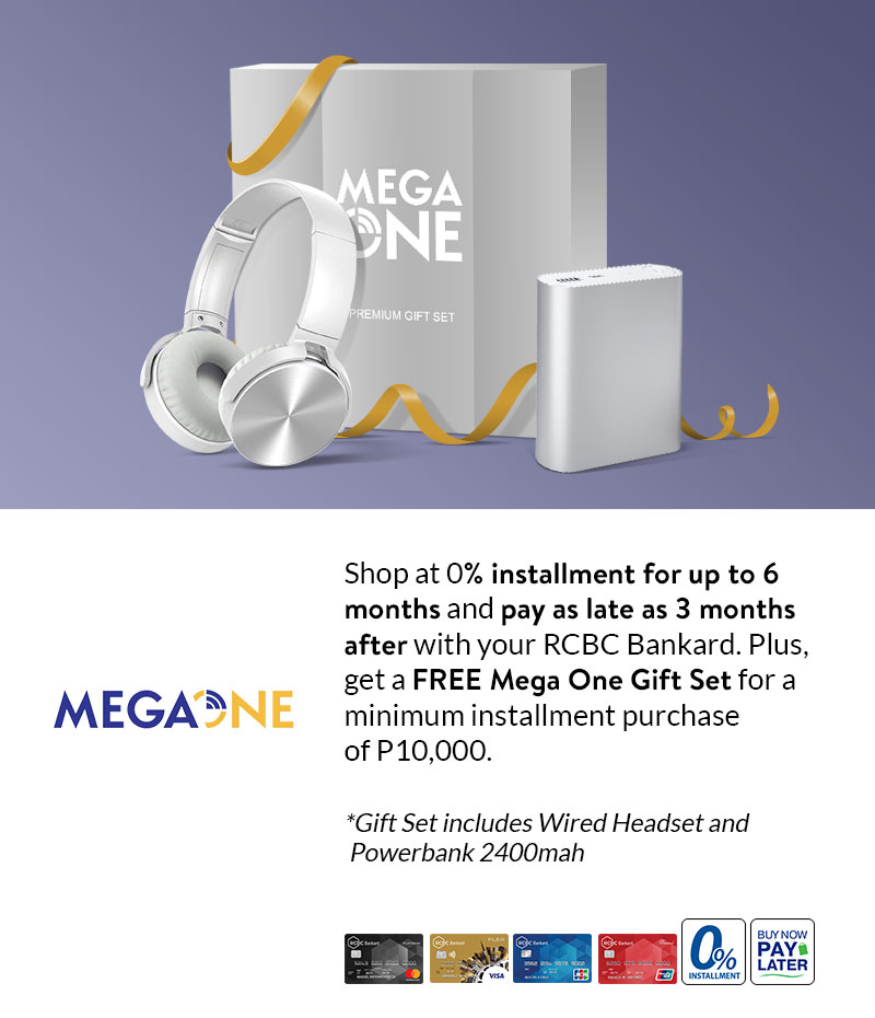 0% Installment + Gift Set at Mega One – RCBC Credit Card
