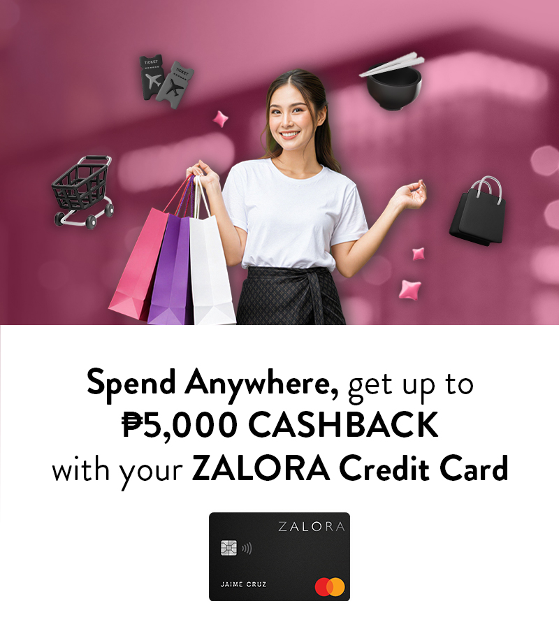 RCBC Spend Anywhere: Up to ₱5,000 CASHBACK with ZALORA Credit Card official promo image