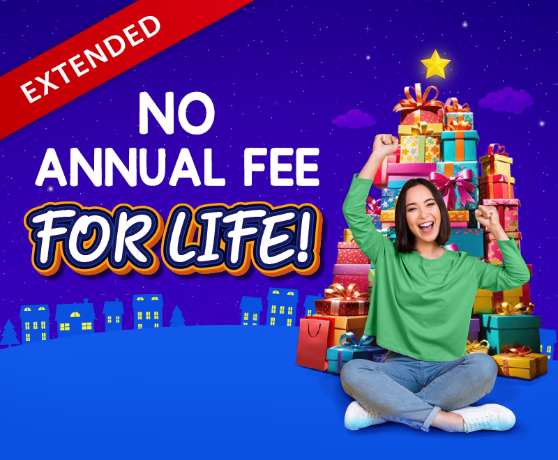 No Annual Fee For Life RCBC Credit Cards
