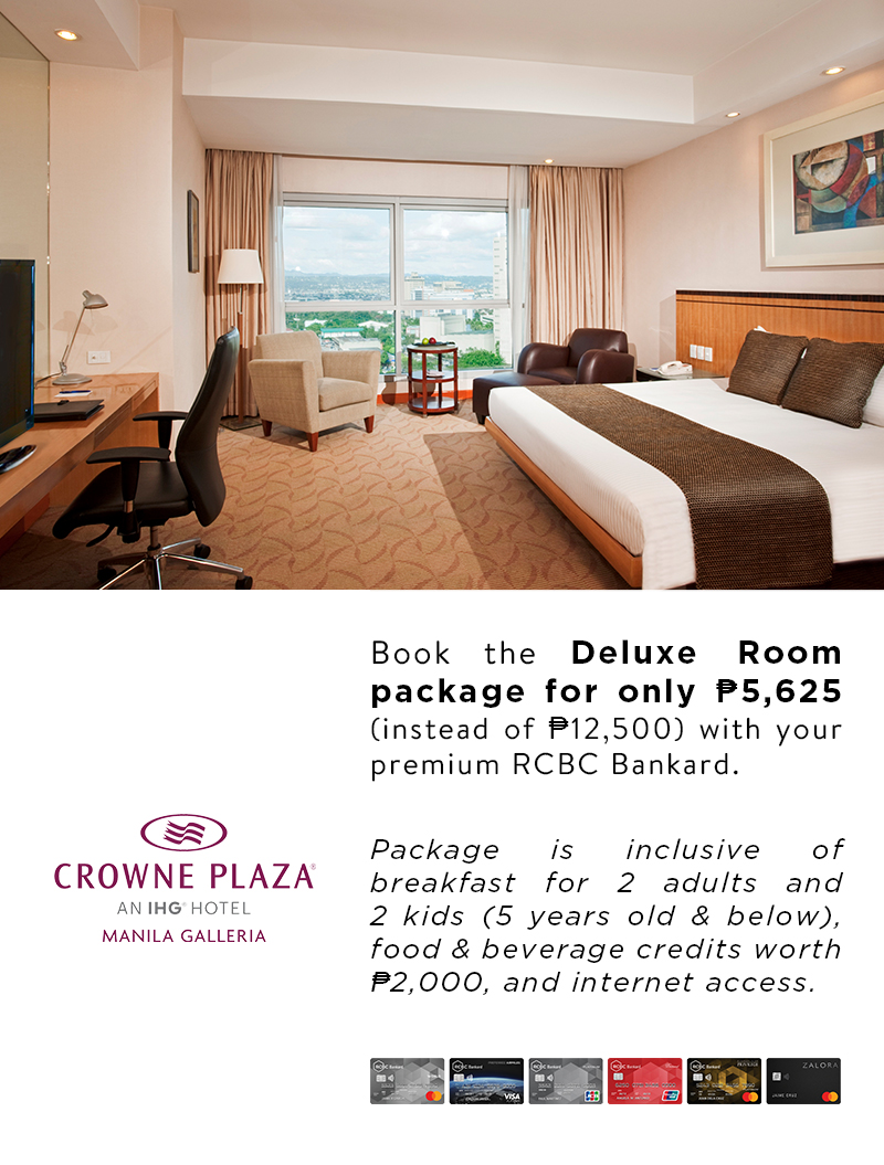 Special Rate on the Deluxe Room Package | RCBC Credit Cards